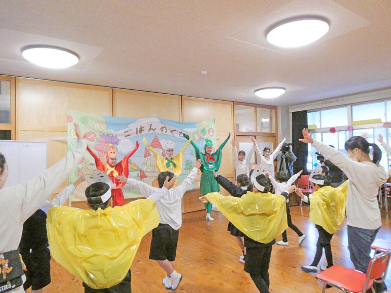 宇部市立万倉小学校での食育活動の様子3