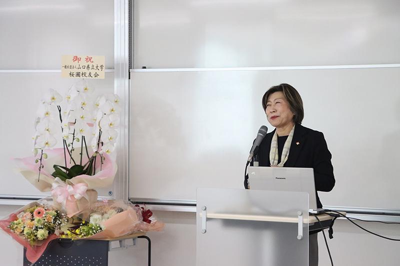 岩野雅子教授 最終講義の様子1