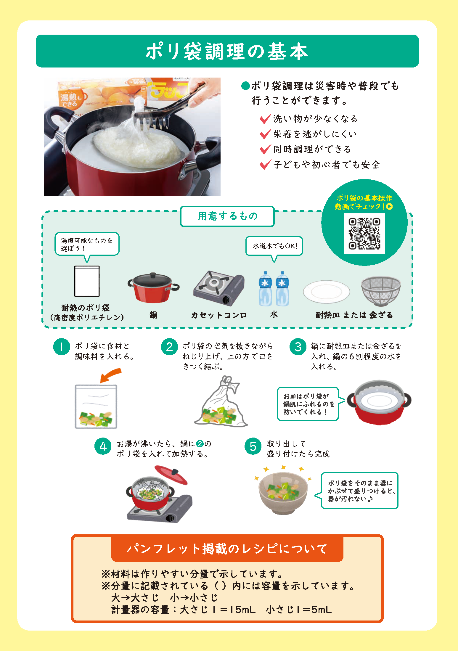 「いつもともしものかんたんポリ袋レシピ」P3