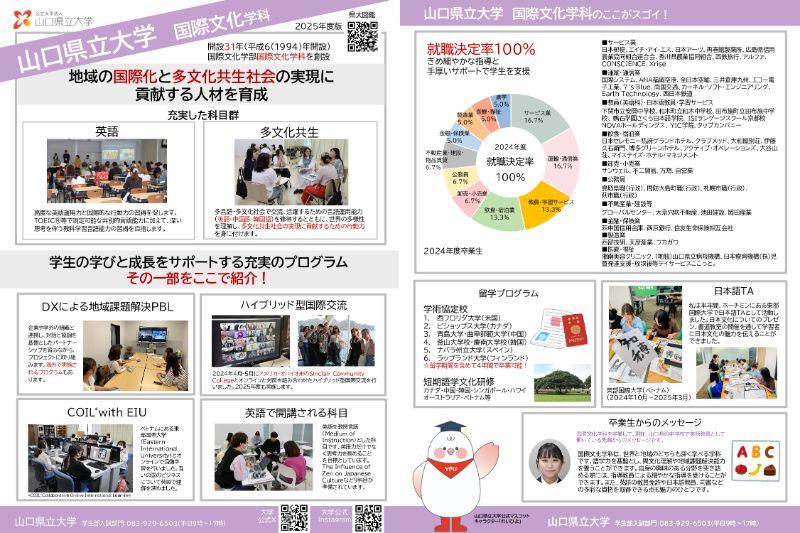 国際文化学科チラシ