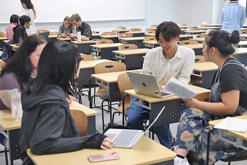 英語を教授言語とした科目