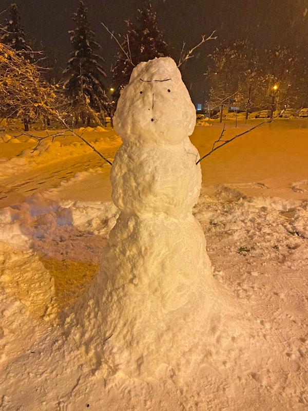 雪合戦したあとの私