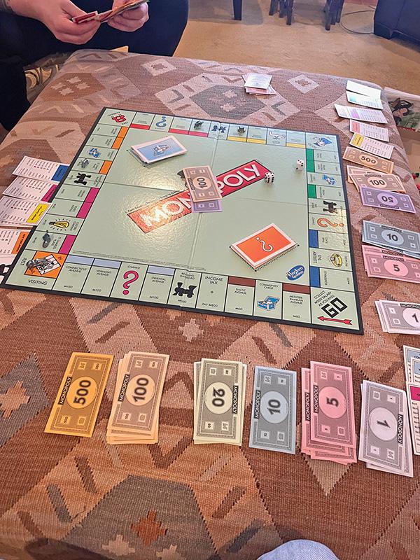 食後のMonopoly (終わりがなかなか見えませんでした)