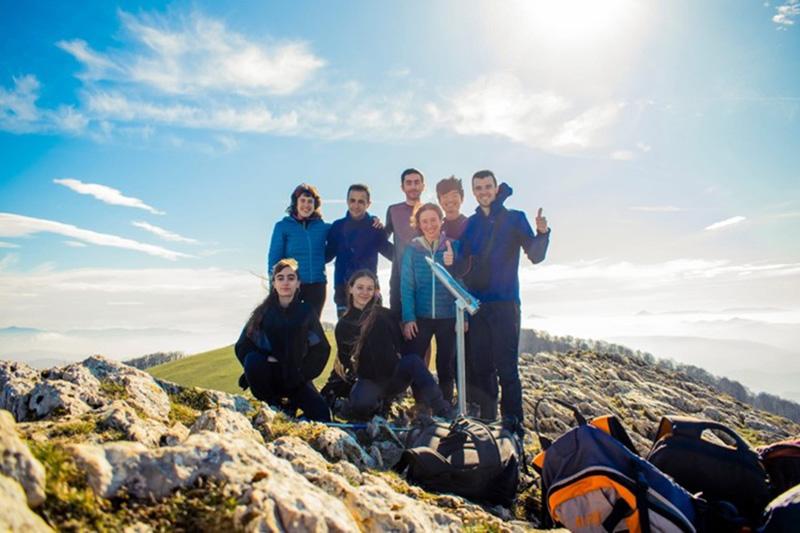 スペインの友人たちとハイキング